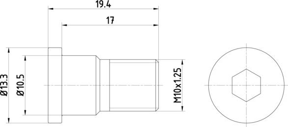 HELLA 8DZ 355 209-071 - Skrūve, Bremžu disks www.autospares.lv