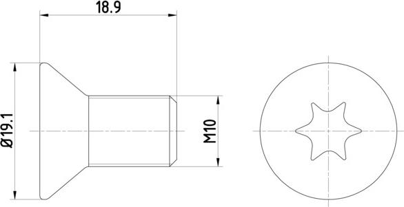 HELLA 8DZ 355 209-101 - Skrūve, Bremžu disks www.autospares.lv