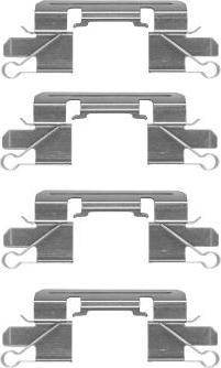 HELLA 8DZ 355 204-941 - Piederumu komplekts, Disku bremžu uzlikas www.autospares.lv