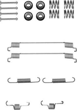 HELLA 8DZ 355 200-901 - Piederumu komplekts, Bremžu loki www.autospares.lv