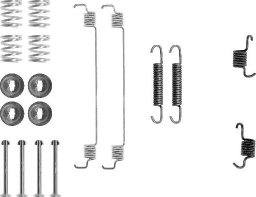 HELLA 8DZ 355 200-511 - Piederumu komplekts, Bremžu loki www.autospares.lv