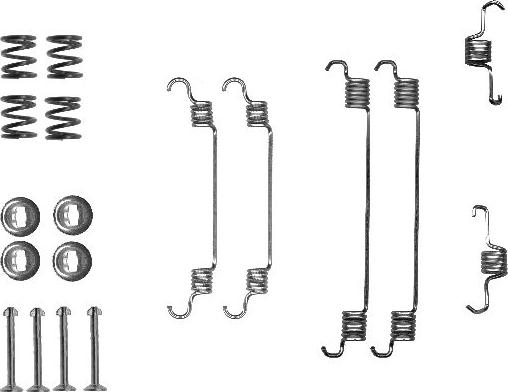 HELLA 8DZ 355 200-681 - Piederumu komplekts, Bremžu loki www.autospares.lv