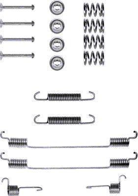 HELLA 8DZ 355 200-151 - Accessory Kit, brake shoes www.autospares.lv