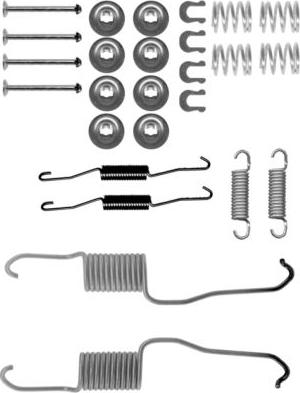 HELLA 8DZ 355 200-891 - Piederumu komplekts, Bremžu loki www.autospares.lv