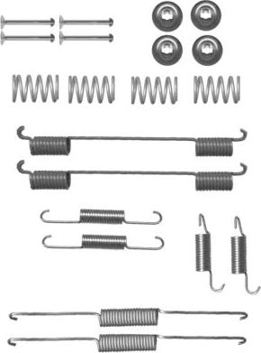 HELLA 8DZ 355 200-821 - Piederumu komplekts, Bremžu loki www.autospares.lv