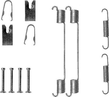 HELLA 8DZ 355 200-871 - Piederumu komplekts, Bremžu loki autospares.lv