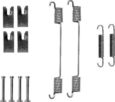 HELLA 8DZ 355 200-751 - Piederumu komplekts, Bremžu loki www.autospares.lv