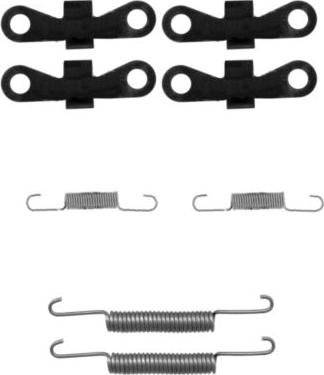 HELLA 8DZ 355 201-941 - Piederumu komplekts, Stāvbremzes mehānisma bremžu loks www.autospares.lv