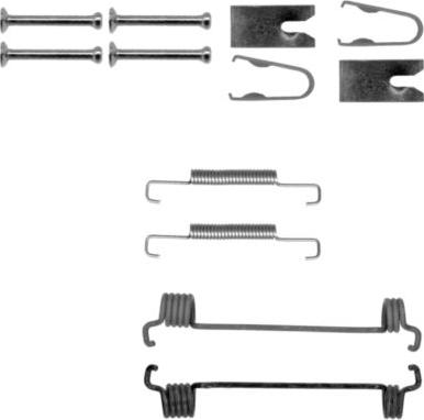 HELLA 8DZ 355 201-961 - Piederumu komplekts, Stāvbremzes mehānisma bremžu loks autospares.lv