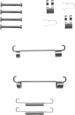 HELLA 8DZ 355 201-901 - Piederumu komplekts, Stāvbremzes mehānisma bremžu loks www.autospares.lv