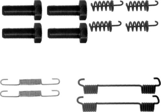 HELLA 8DZ 355 201-911 - Piederumu komplekts, Stāvbremzes mehānisma bremžu loks www.autospares.lv