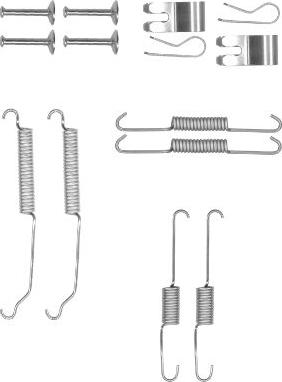 HELLA 8DZ 355 201-031 - Piederumu komplekts, Bremžu loki www.autospares.lv