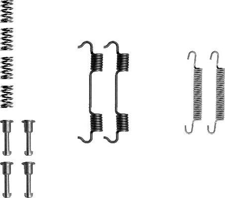 HELLA 8DZ 355 201-801 - Piederumu komplekts, Stāvbremzes mehānisma bremžu loks www.autospares.lv