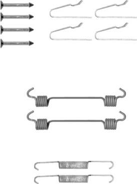 HELLA 8DZ 355 201-811 - Piederumu komplekts, Stāvbremzes mehānisma bremžu loks www.autospares.lv