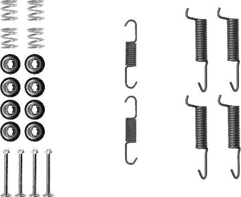 HELLA 8DZ 355 201-831 - Piederumu komplekts, Stāvbremzes mehānisma bremžu loks www.autospares.lv