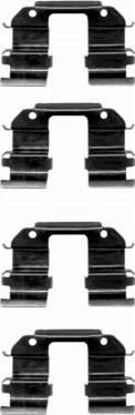 HELLA 8DZ 355 203-041 - Piederumu komplekts, Disku bremžu uzlikas www.autospares.lv