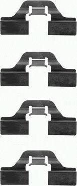 HELLA 8DZ 355 202-621 - Accessory Kit for disc brake Pads www.autospares.lv