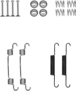 HELLA 8DZ 355 202-001 - Piederumu komplekts, Stāvbremzes mehānisma bremžu loks www.autospares.lv