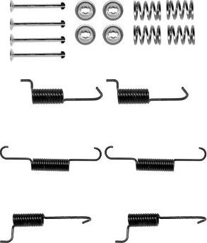 HELLA 8DZ 355 202-081 - Piederumu komplekts, Stāvbremzes mehānisma bremžu loks www.autospares.lv