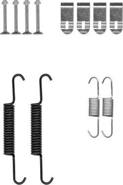 HELLA 8DZ 355 202-121 - Piederumu komplekts, Stāvbremzes mehānisma bremžu loks www.autospares.lv