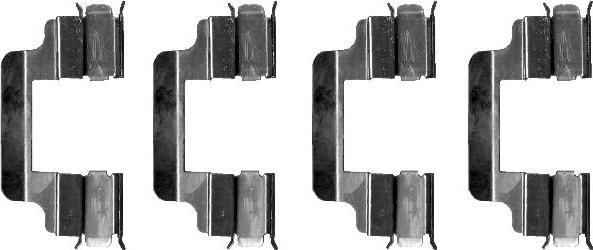 HELLA 8DZ 355 202-701 - Accessory Kit for disc brake Pads www.autospares.lv