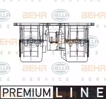 HELLA 8EW 009 157-531 - Salona ventilators www.autospares.lv