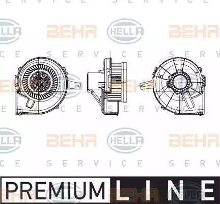 HELLA 8EW 009 157-141 - Salona ventilators www.autospares.lv