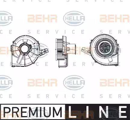 HELLA 8EW 009 157-111 - Salona ventilators www.autospares.lv