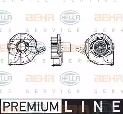 HELLA 8EW 009 157-131 - Salona ventilators www.autospares.lv