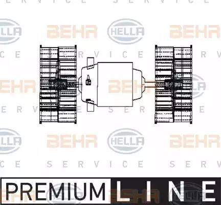 HELLA 8EW 009 160-641 - Salona ventilators www.autospares.lv