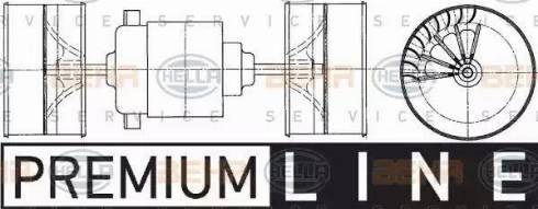 HELLA 8EW 009 160-021 - Salona ventilators www.autospares.lv