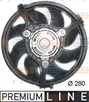 HELLA 8EW 351 044-041 - Fan, radiator www.autospares.lv