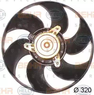 HELLA 8EW 351 044-161 - Ventilators, Motora dzesēšanas sistēma www.autospares.lv