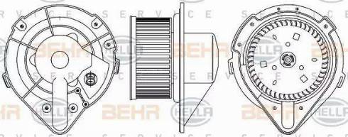 HELLA 8EW 351 044-371 - Salona ventilators www.autospares.lv