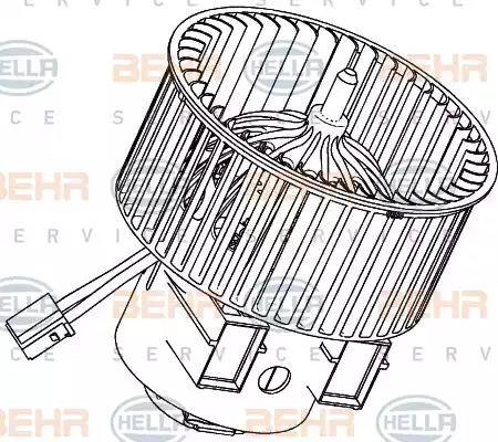 HELLA 8EW 351 040-471 - Salona ventilators www.autospares.lv