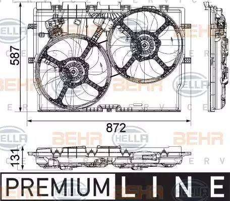 HELLA 8EW 351 041-451 - Ventilators, Motora dzesēšanas sistēma www.autospares.lv