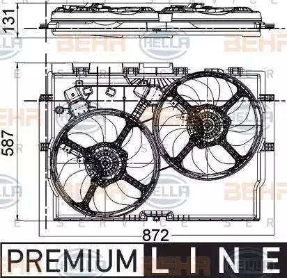 HELLA 8EW 351 041-431 - Ventilators, Motora dzesēšanas sistēma www.autospares.lv