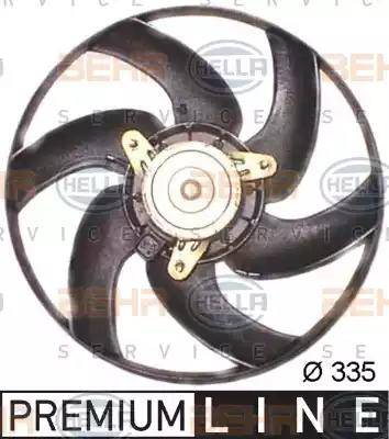 HELLA 8EW 351 043-521 - Ventilators, Motora dzesēšanas sistēma www.autospares.lv