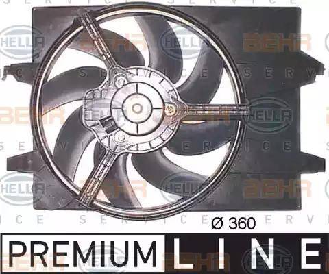 HELLA 8EW 351 043-661 - Ventilators, Motora dzesēšanas sistēma autospares.lv