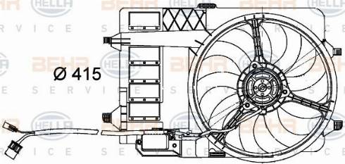 HELLA 8EW 351 000-294 - Ventilators, Motora dzesēšanas sistēma www.autospares.lv