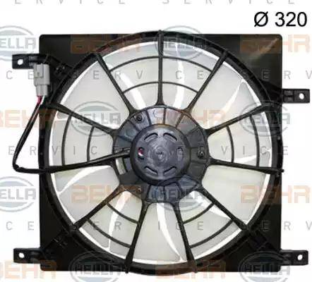 HELLA 8EW 351 150-294 - Fan, radiator www.autospares.lv