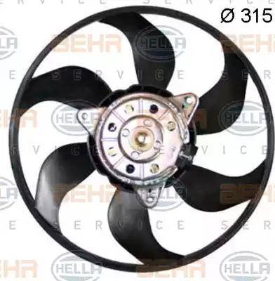 HELLA 8EW 351 150-204 - Ventilators, Motora dzesēšanas sistēma www.autospares.lv