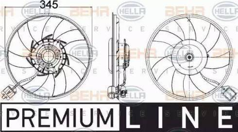 HELLA 8EW 351 104-551 - Ventilators, Motora dzesēšanas sistēma www.autospares.lv