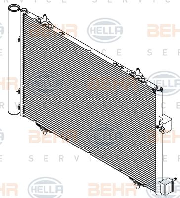 HELLA 8FC 351 004-551 - Kondensators, Gaisa kond. sistēma www.autospares.lv