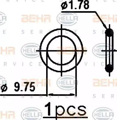 HELLA 8FC 351 301-761 - Kondensators, Gaisa kond. sistēma www.autospares.lv