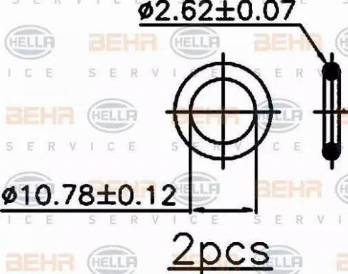 HELLA 8FC 351 318-691 - Kondensators, Gaisa kond. sistēma www.autospares.lv