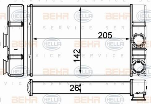 HELLA 8FH 351 511-714 - Siltummainis, Salona apsilde www.autospares.lv