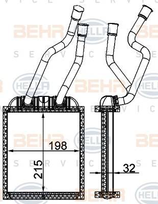 HELLA 8FH 351 315-354 - Siltummainis, Salona apsilde autospares.lv