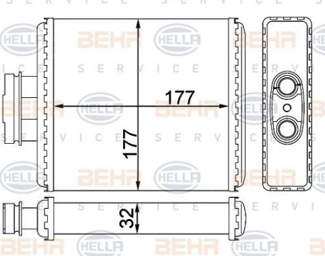 HELLA 8FH 351 311-114 - Siltummainis, Salona apsilde www.autospares.lv