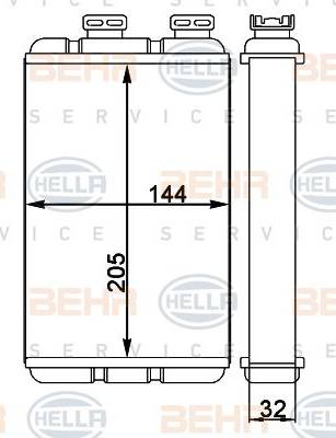 HELLA 8FH 351 311-324 - Siltummainis, Salona apsilde www.autospares.lv